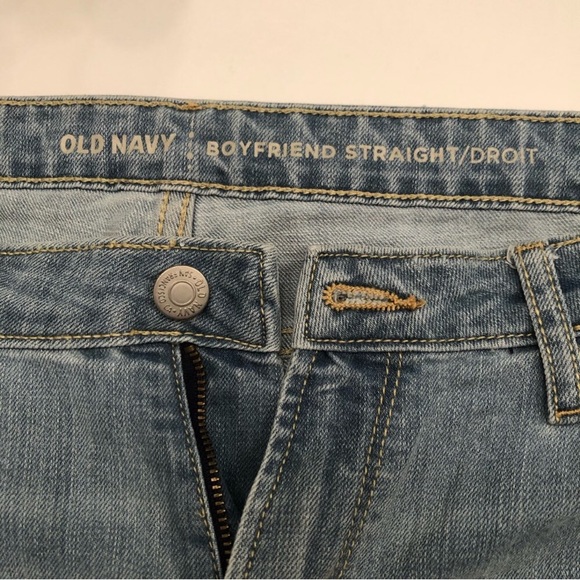Old Navy Boyfriend Jeans Women’s Sz 8 Blue Denim Regular Fit Straight Leg EUC - Picture 9 of 9